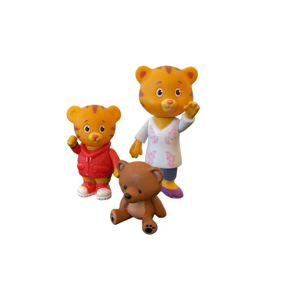 3 Daniel Tigers Neighborhood Action Figure Toys Cake Toppers Replacements - Picture 1 of 2